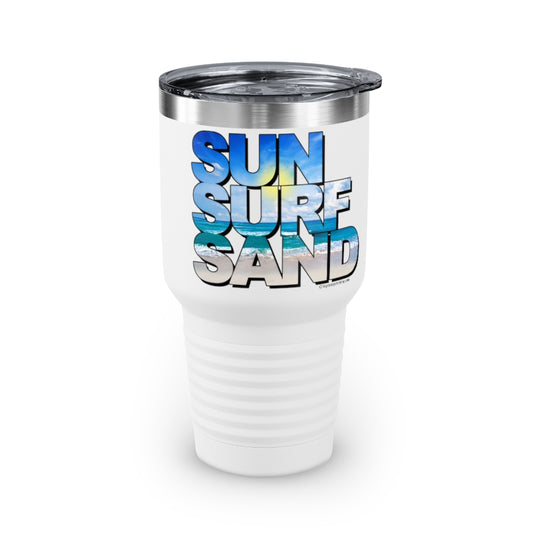 Zen Coasts Sun Surf Sand Ringneck Insulated  Tumbler, 30oz