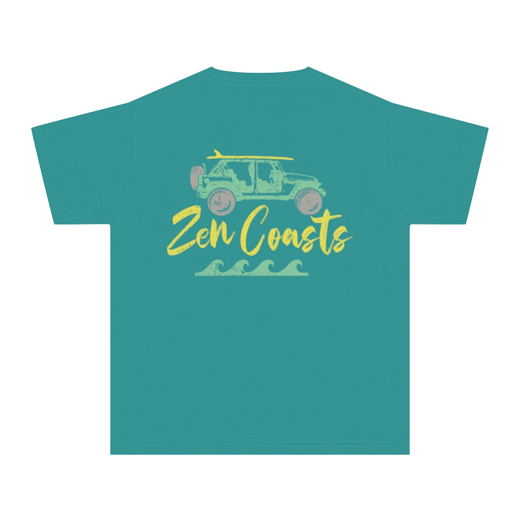 Zen Coasts Jeep Youth Midweight Tee