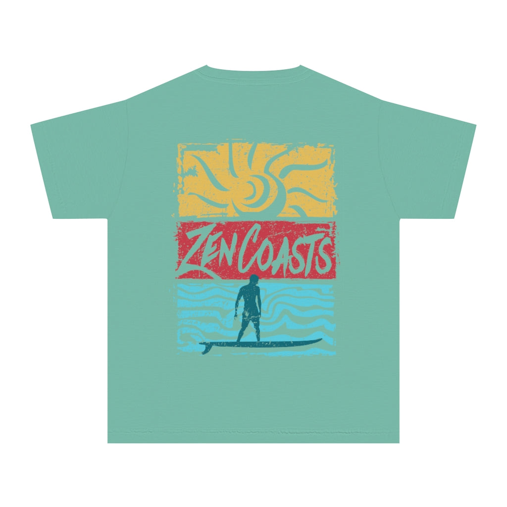 Zen Coasts  Surfer Youth Midweight Tee