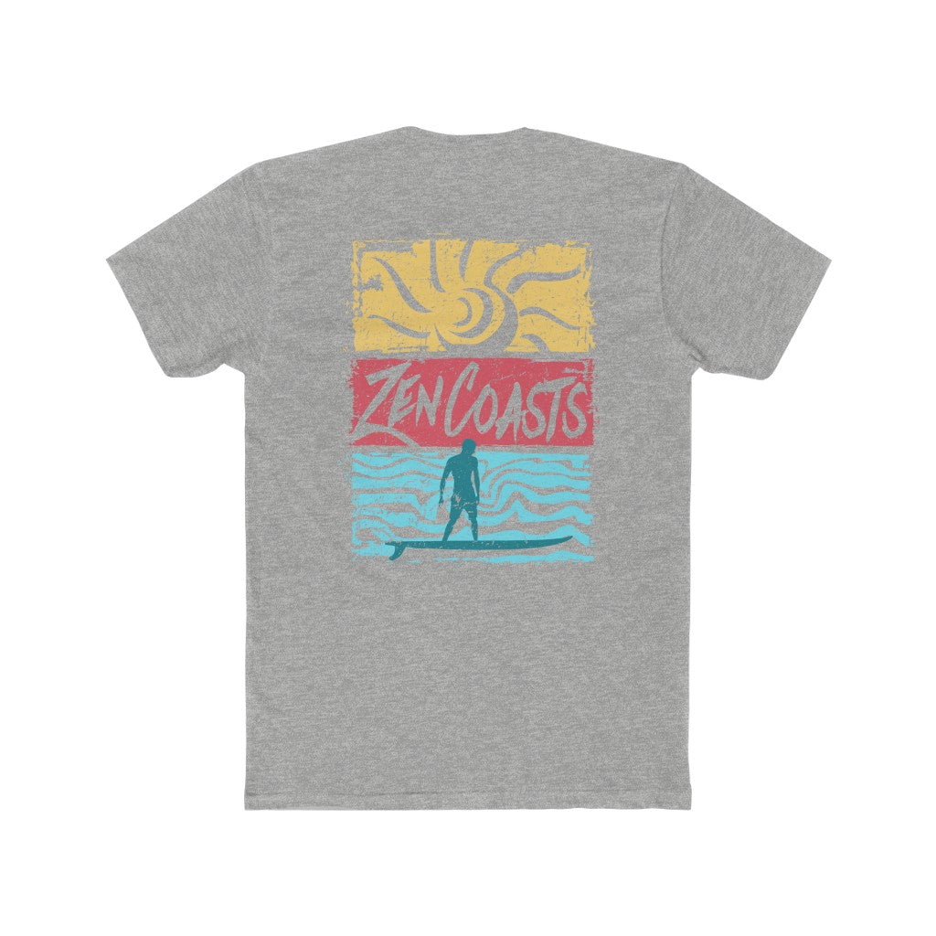 Zen Coasts Surfer Ring Spun Cotton Crew Tee