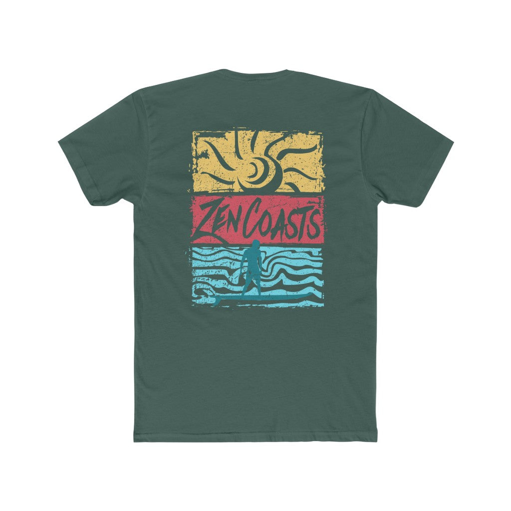 Zen Coasts Surfer Ring Spun Cotton Crew Tee