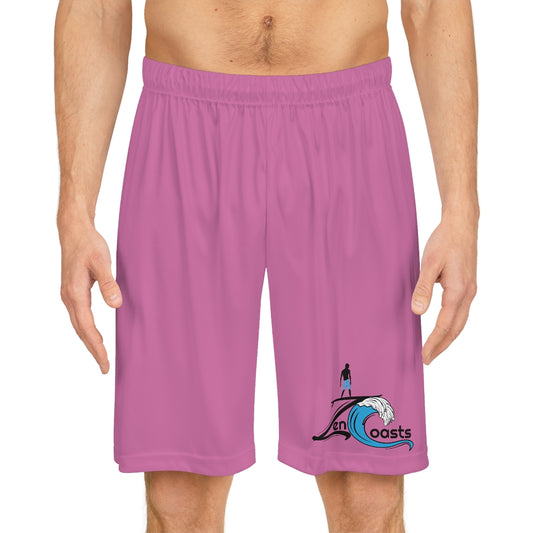 Zen Coasts Basketball Shorts Pink